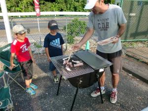 ＢＢＱ焼き中